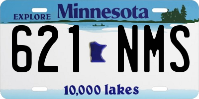 MN license plate 621NMS