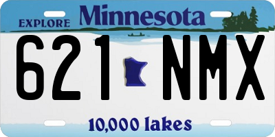 MN license plate 621NMX