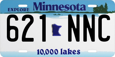 MN license plate 621NNC