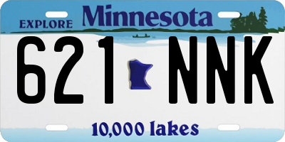 MN license plate 621NNK