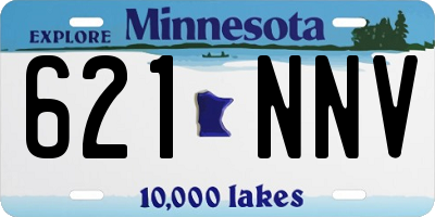 MN license plate 621NNV