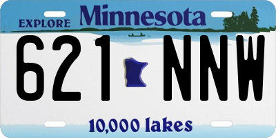 MN license plate 621NNW