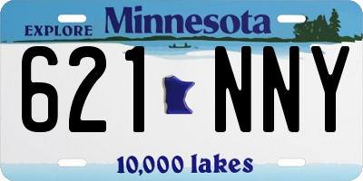 MN license plate 621NNY