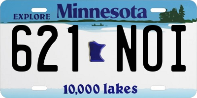 MN license plate 621NOI