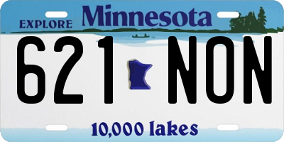 MN license plate 621NON