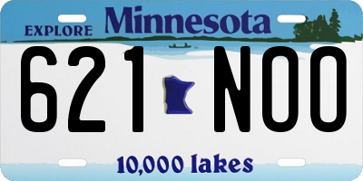 MN license plate 621NOO