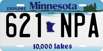 MN license plate 621NPA