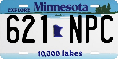 MN license plate 621NPC