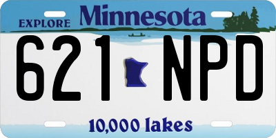 MN license plate 621NPD