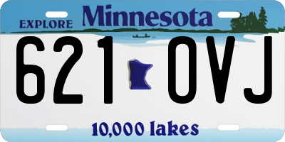 MN license plate 621OVJ