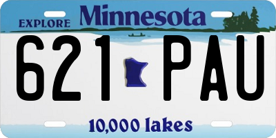 MN license plate 621PAU