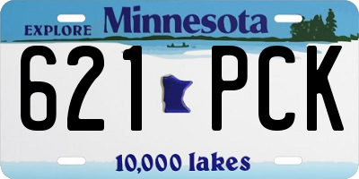 MN license plate 621PCK
