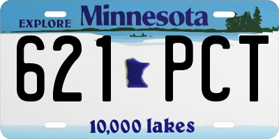 MN license plate 621PCT