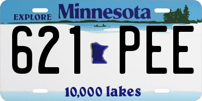 MN license plate 621PEE