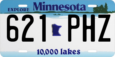 MN license plate 621PHZ