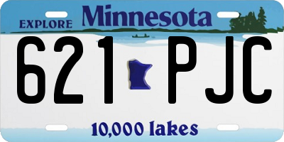 MN license plate 621PJC