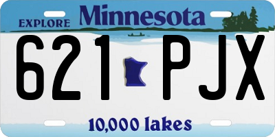 MN license plate 621PJX