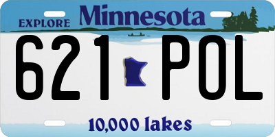 MN license plate 621POL