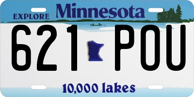 MN license plate 621POU