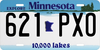 MN license plate 621PXO