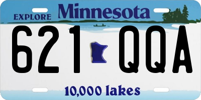 MN license plate 621QQA