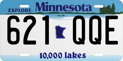 MN license plate 621QQE
