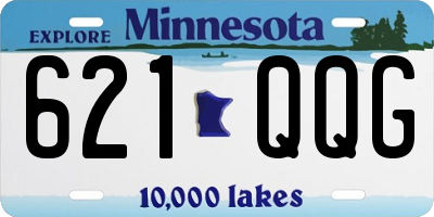 MN license plate 621QQG