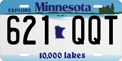MN license plate 621QQT