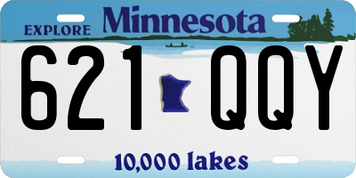 MN license plate 621QQY
