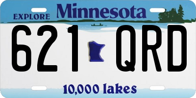 MN license plate 621QRD