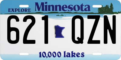 MN license plate 621QZN