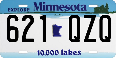 MN license plate 621QZQ