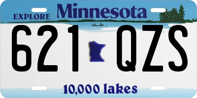 MN license plate 621QZS