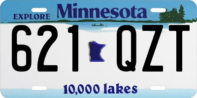 MN license plate 621QZT