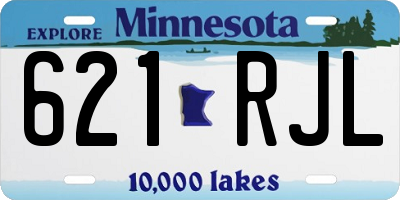 MN license plate 621RJL
