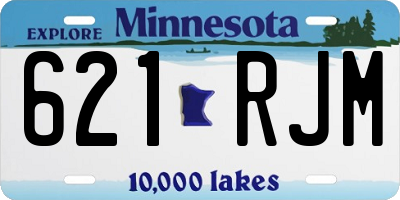MN license plate 621RJM