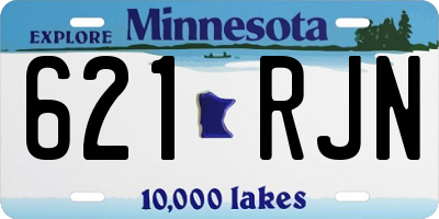 MN license plate 621RJN