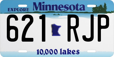MN license plate 621RJP