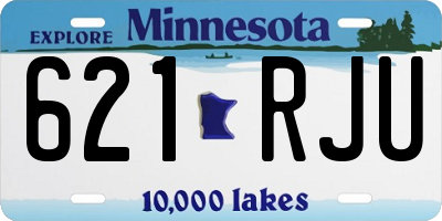 MN license plate 621RJU