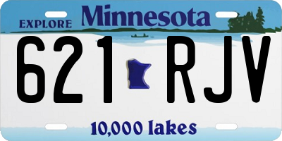 MN license plate 621RJV