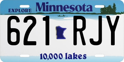MN license plate 621RJY
