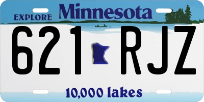 MN license plate 621RJZ