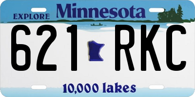 MN license plate 621RKC