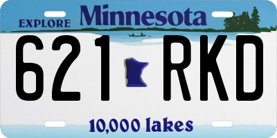 MN license plate 621RKD