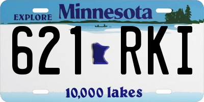 MN license plate 621RKI