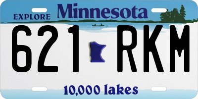 MN license plate 621RKM