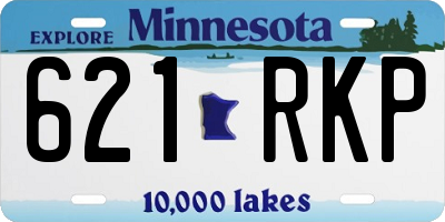 MN license plate 621RKP