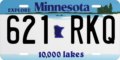 MN license plate 621RKQ