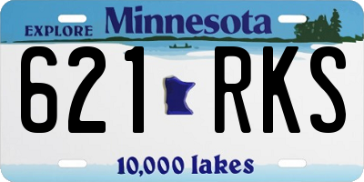 MN license plate 621RKS