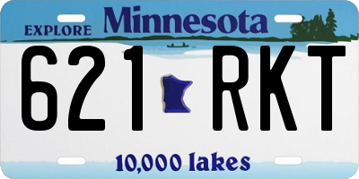 MN license plate 621RKT